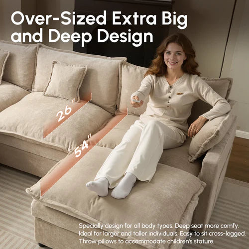 Aurelia Velvet Sectional.