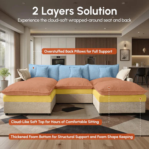 Aurelia Velvet Sectional.