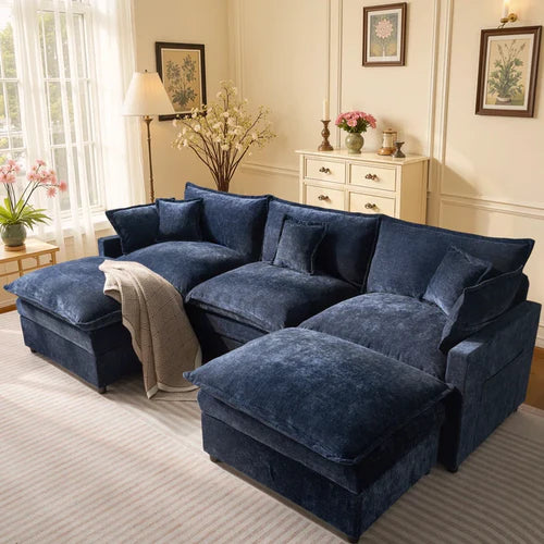 Aurelia Velvet Sectional.